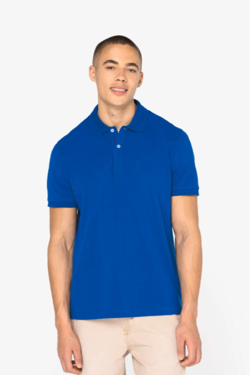 Polo écoresponsable maille piquée homme