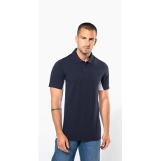 Polo piqué manches courtes bicolore homme