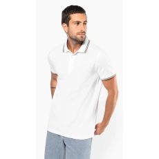 Polo maille piquée manches courtes homme