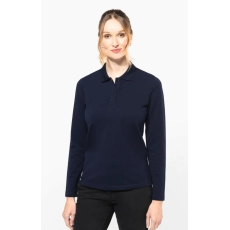 Polo Supima® manches longues femme