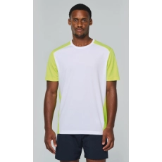 T-shirt de sport écoresponsable bicolore homme
