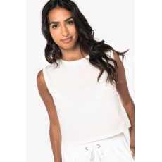 T-shirt écoresponsable  crop sans manche femme