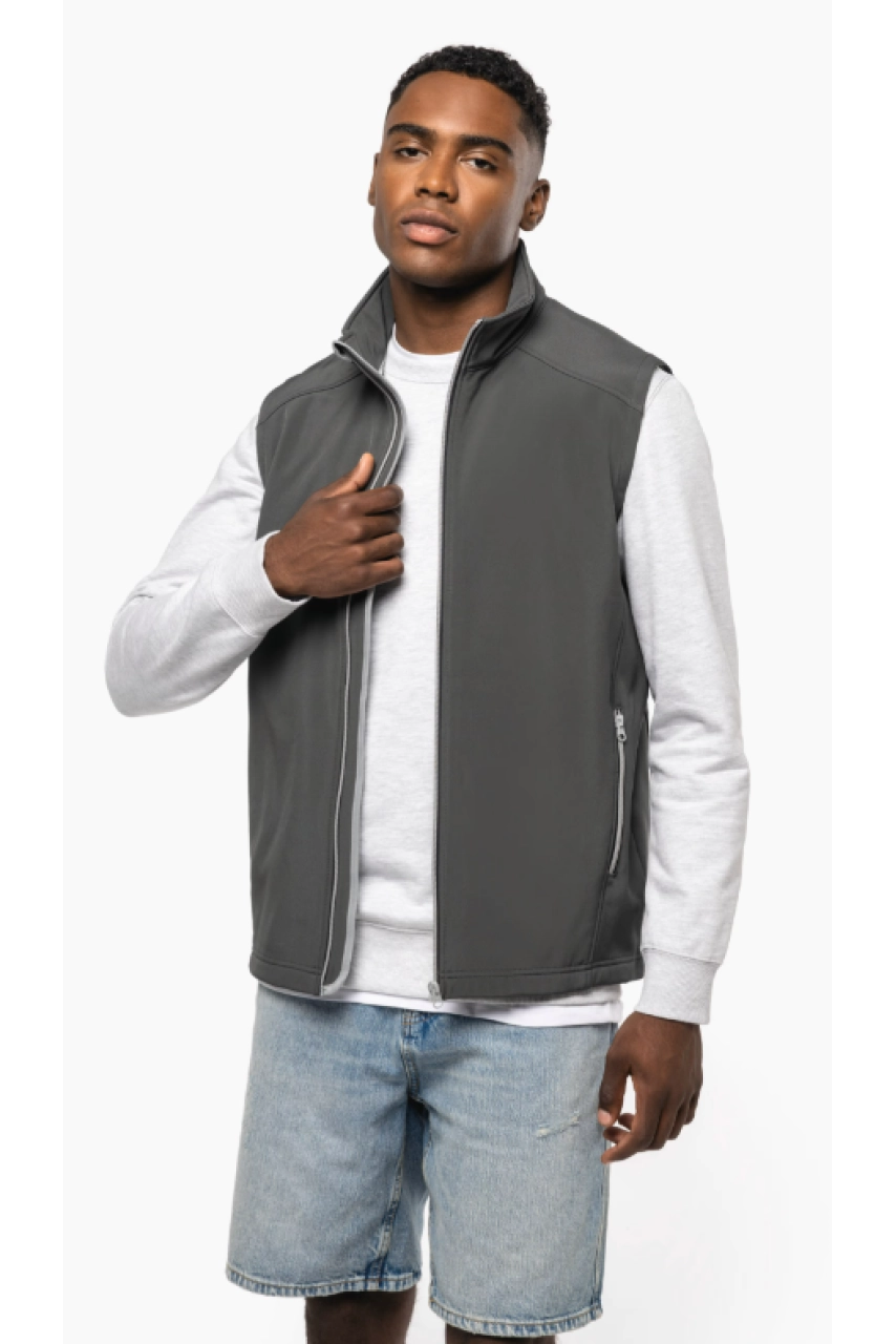 Bodywarmer softshell 2 couches homme
