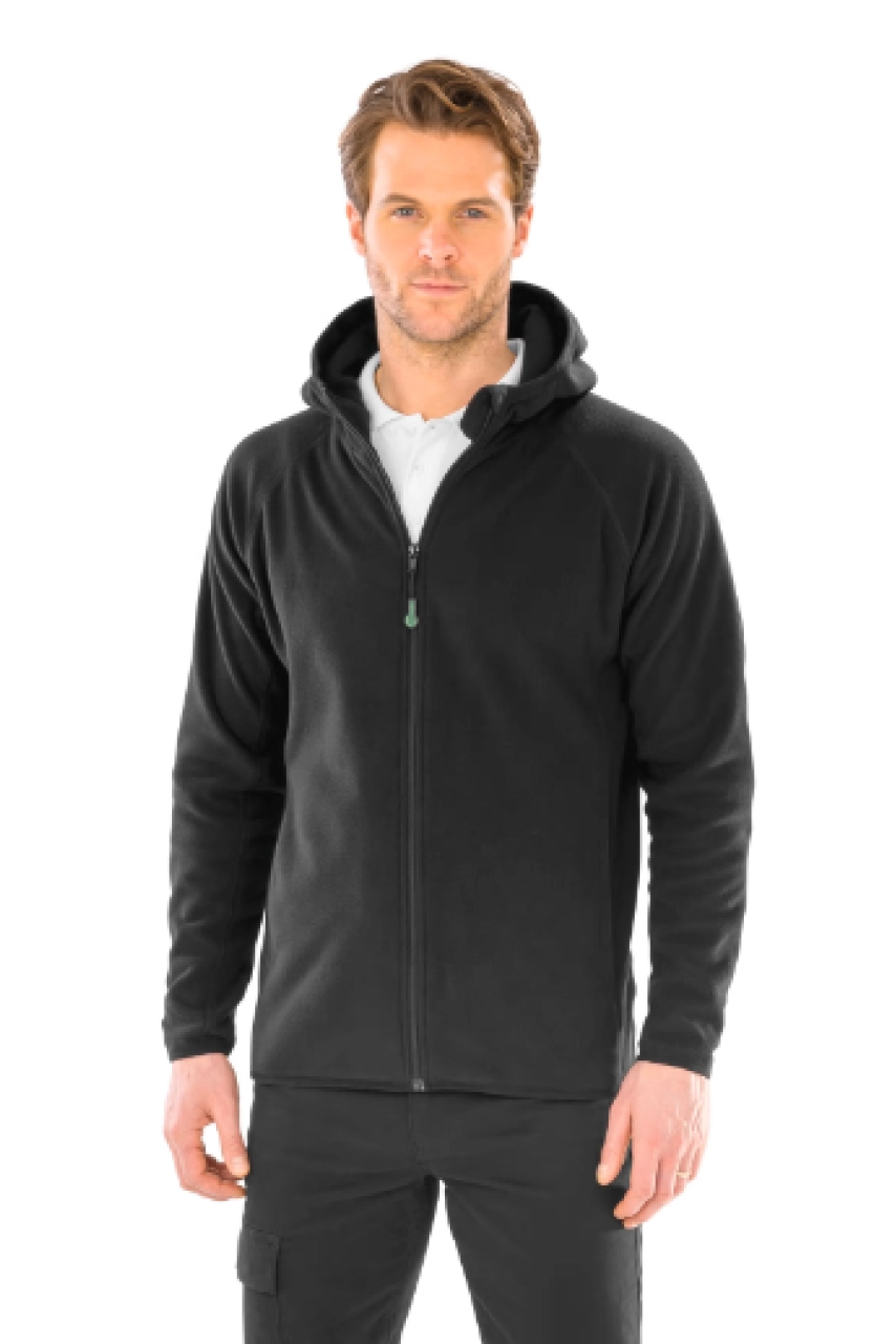 Veste à capuche en micropolaire recyclée