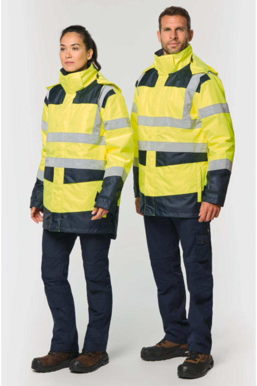 Parka de sécurité recyclée 4 en 1 unisexe