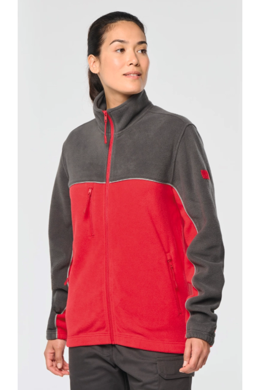Veste micropolaire bicolore écoresponsable unisexe