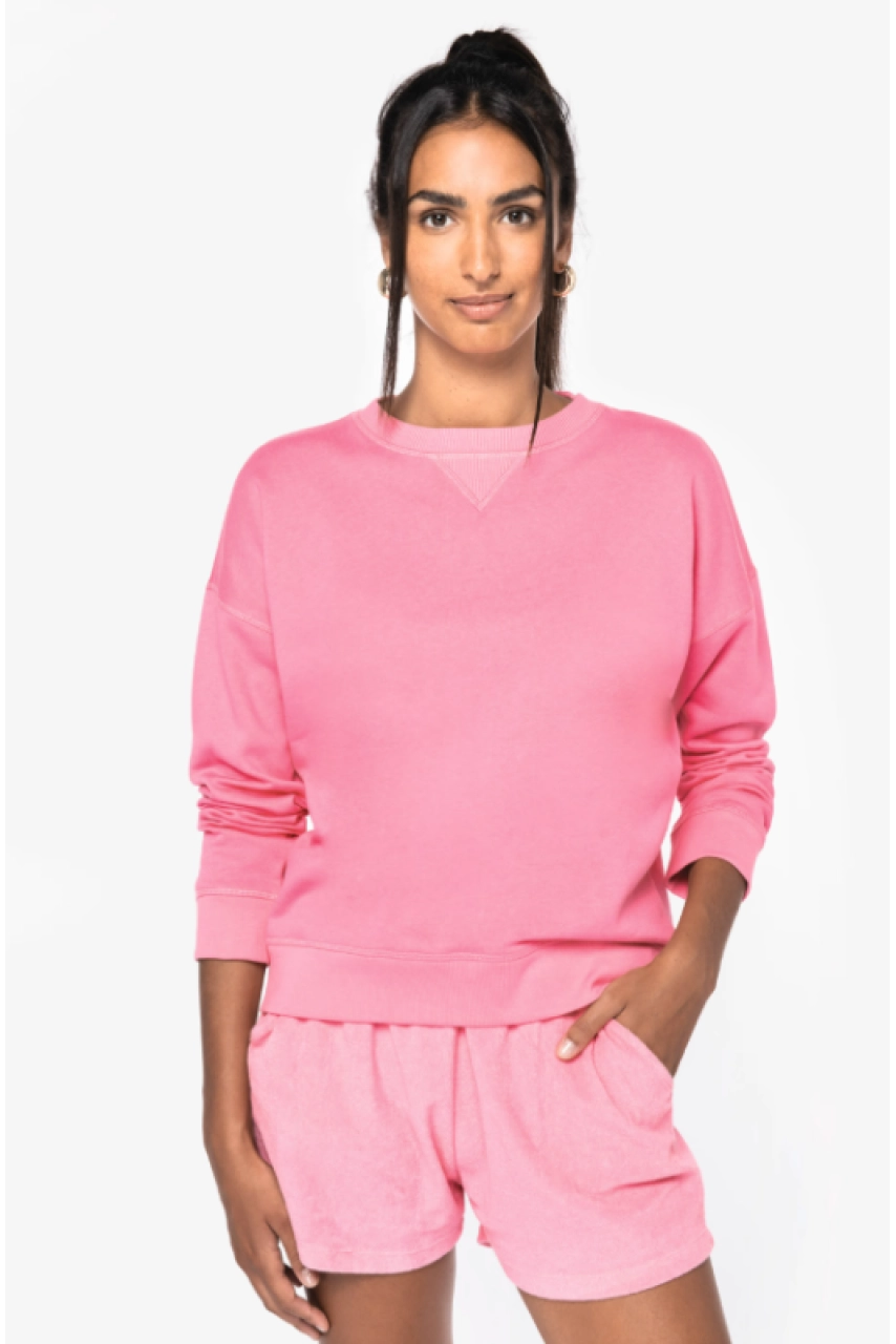Sweat-shirt écoresponsable à épaules tombantes femme