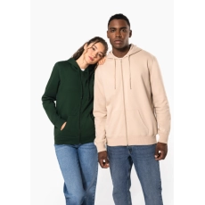 Sweat-shirt recyclé zippé à capuche unisexe