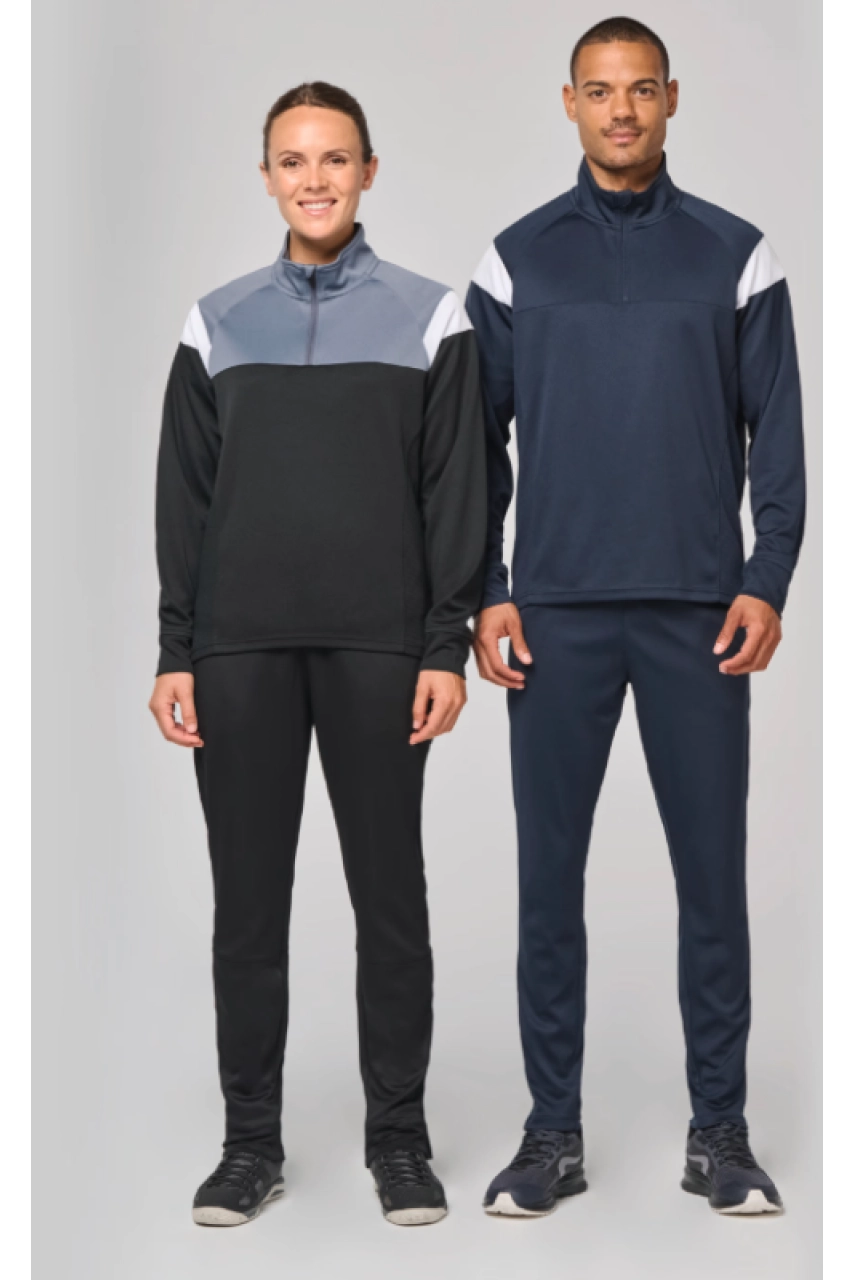 Sweat d'entrainement 1/4 zip unisexe