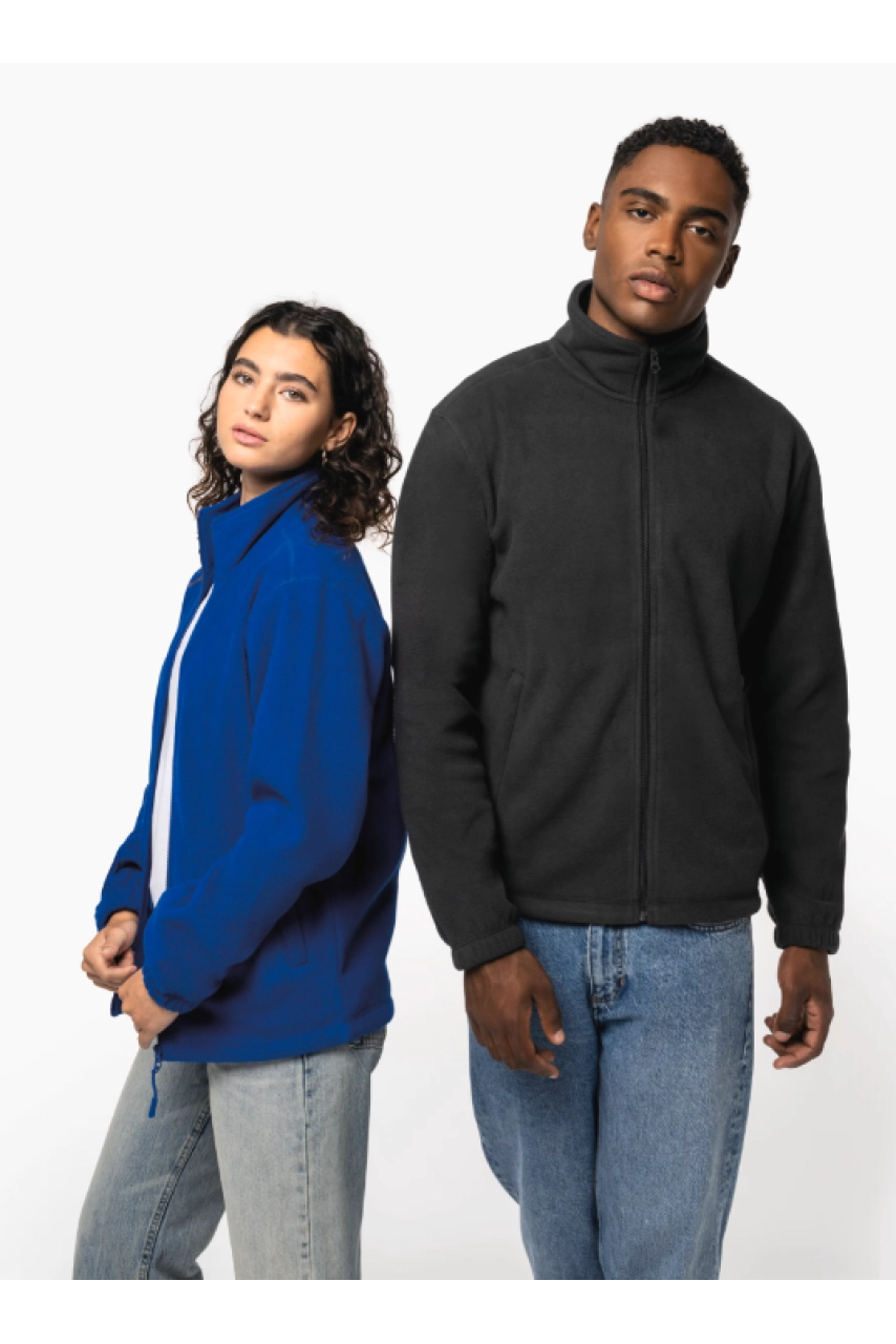 Veste polaire ajustable à poignets élastiqués