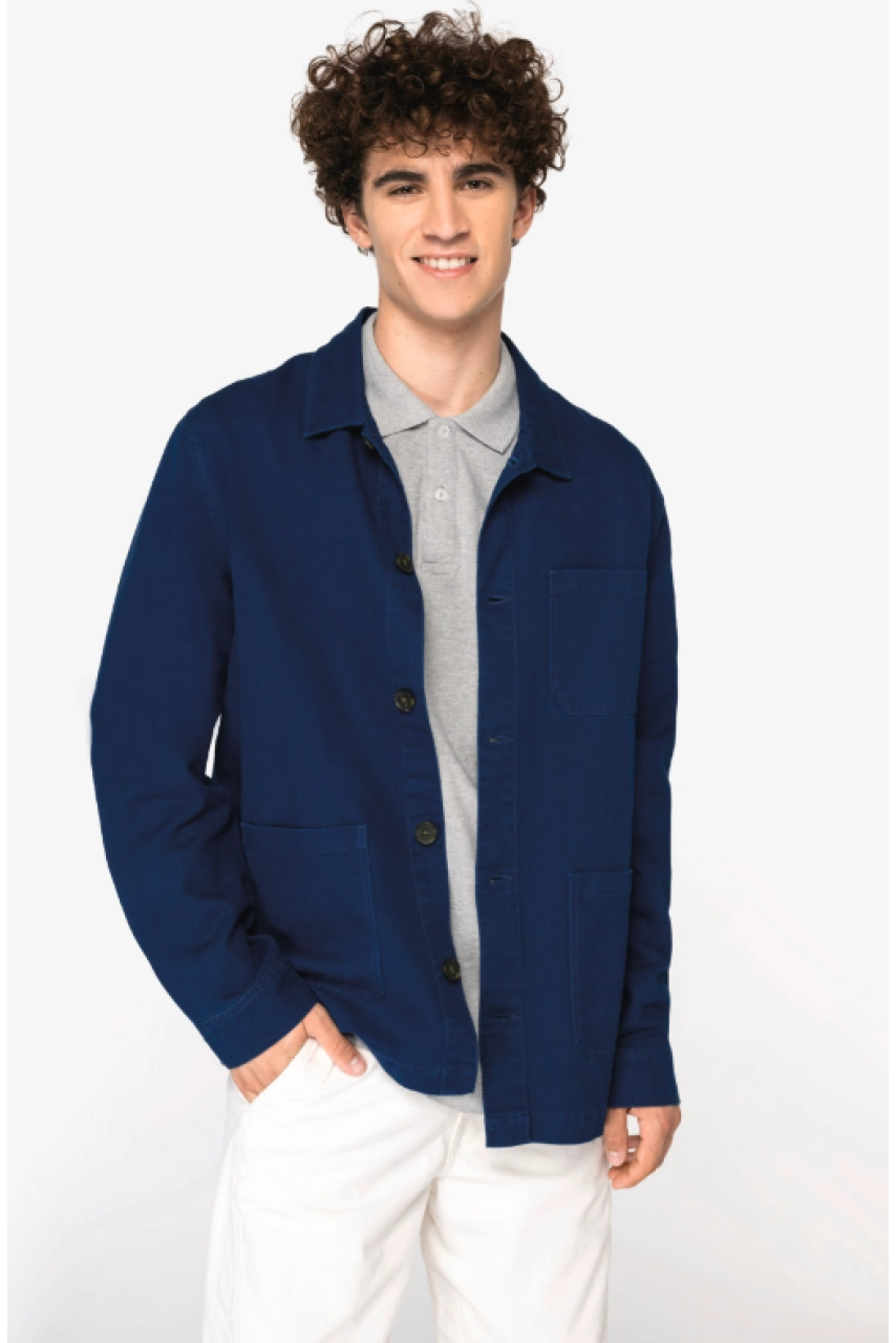 Veste worker écoresponsable délavée homme