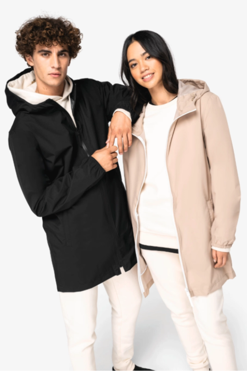 Veste écoresponsable imperméable unisexe