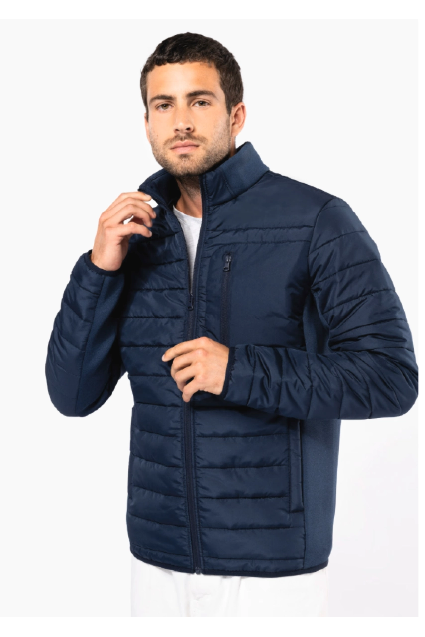 Veste bi-matière homme