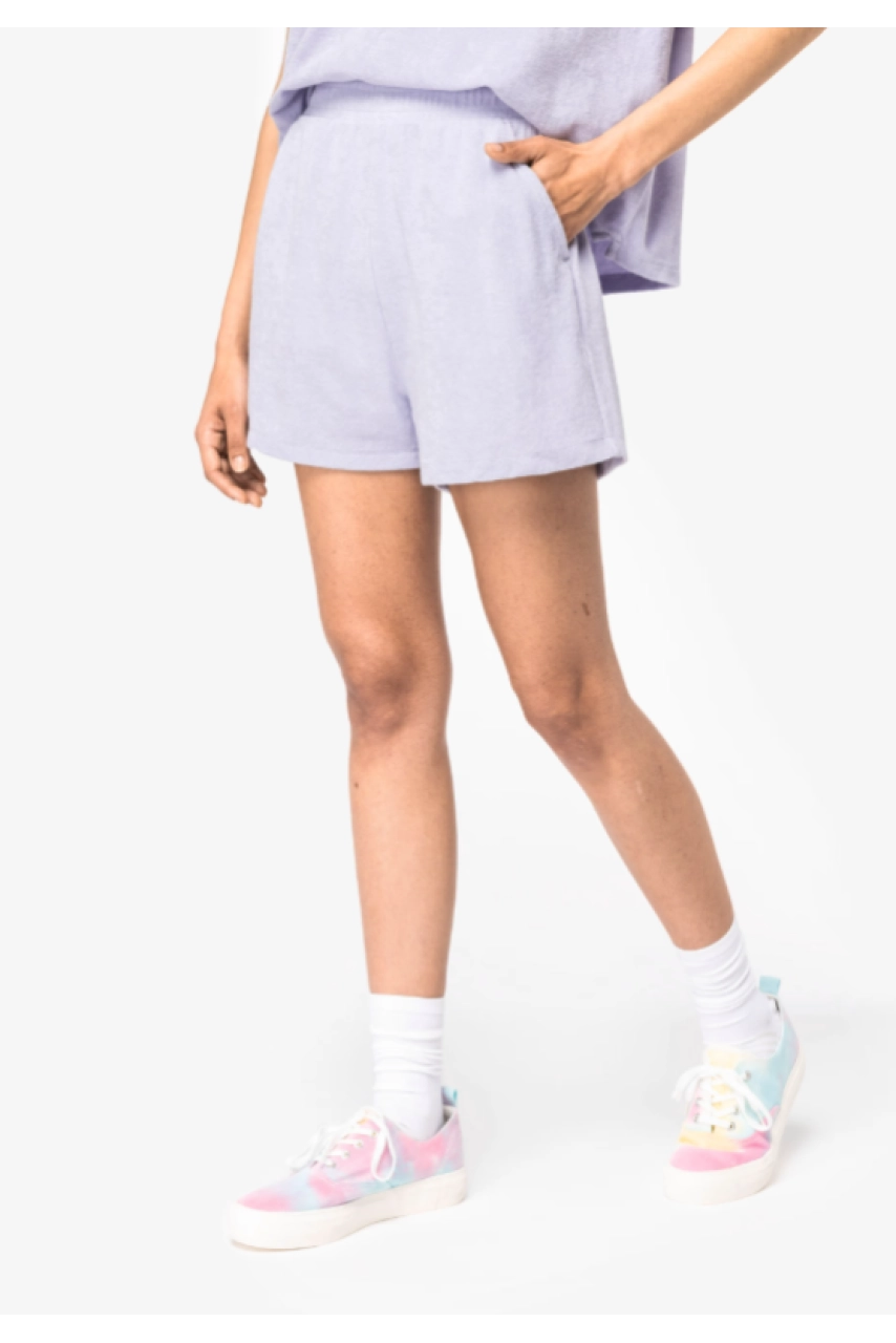 Short écoresponsable en éponge femme