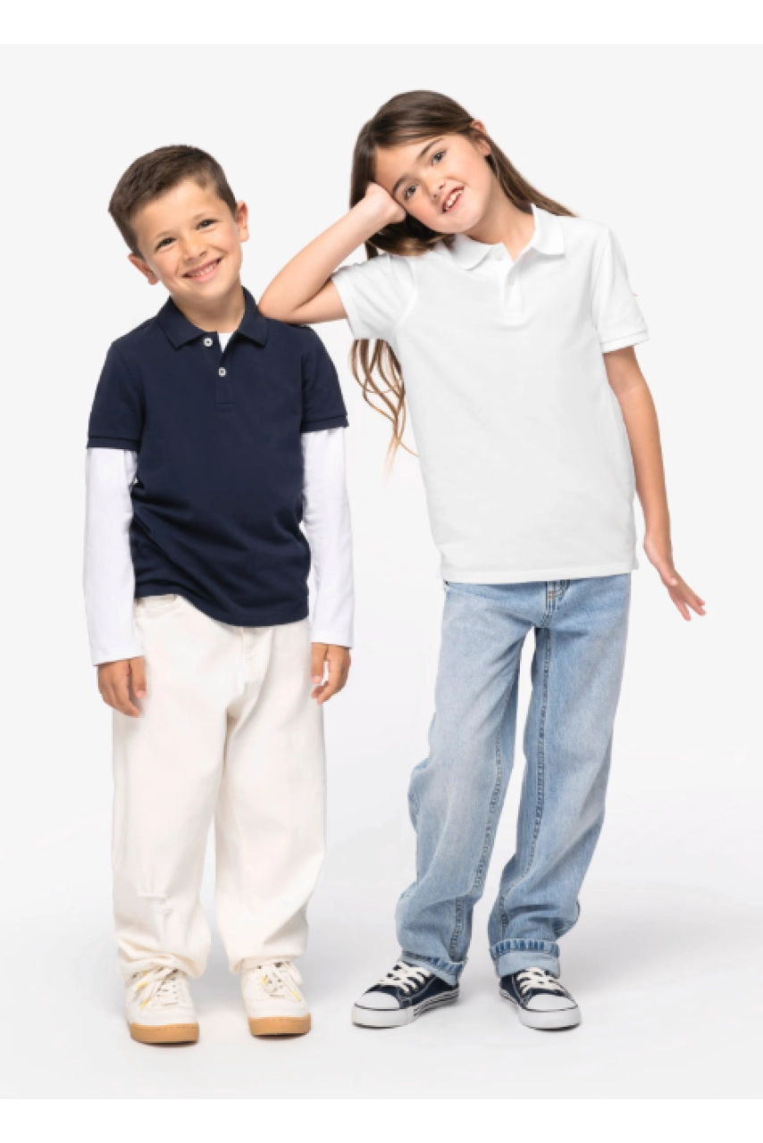Polo écoresponsable maille piquée enfant