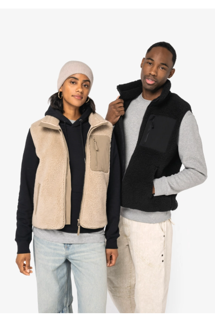 Bodywarmer écoresponsable en sherpa unisexe