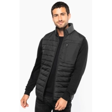 Bodywarmer bi-matière homme