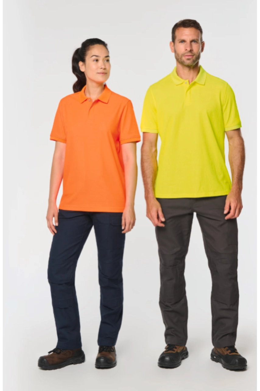 Polo unisexe écoresponsable coton/polyester