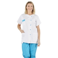 Tunique TEA Blanc /Turquoise