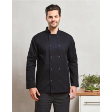 Veste de cuisine manches longues à boutons pression