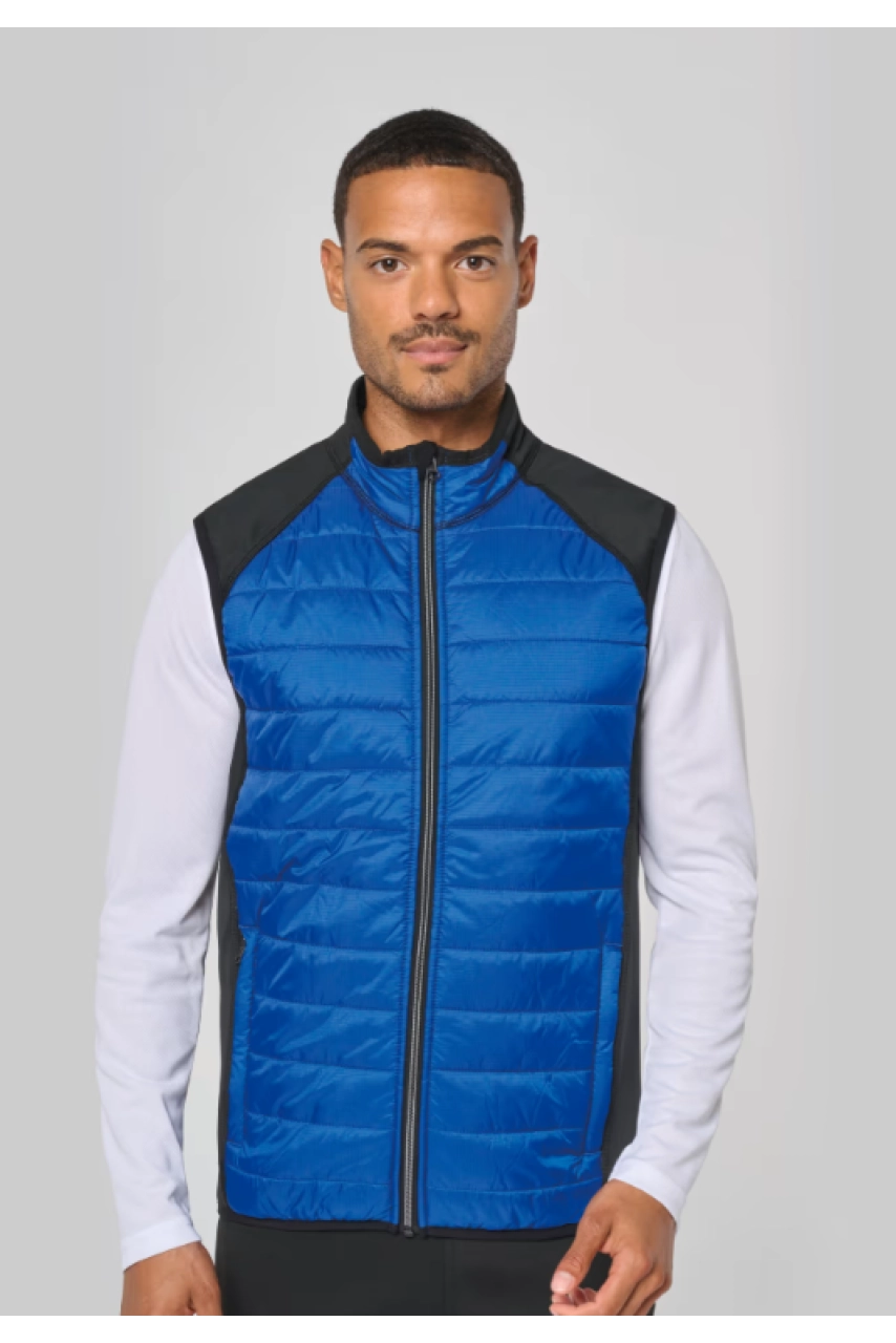 Veste sport bi-matière sans manches unisexe