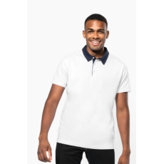 Polo jersey bicolore homme