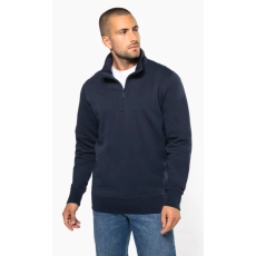 Sweat-shirt col zippé homme