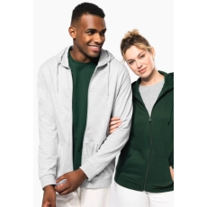 Sweat-shirt zippé capuche unisexe