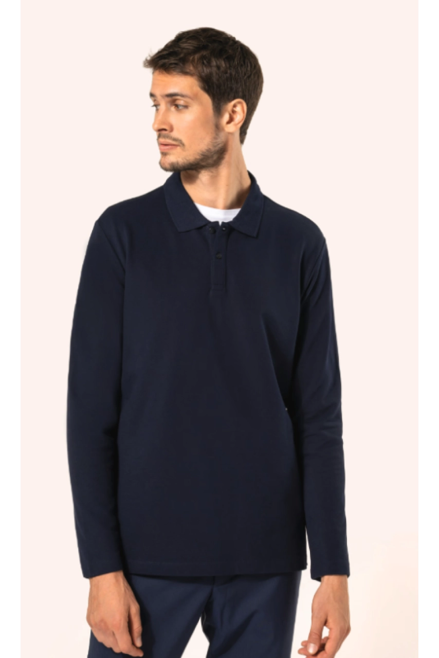 Polo Supima® manches longues homme