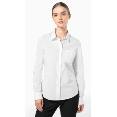 Chemise popeline manches longues femme