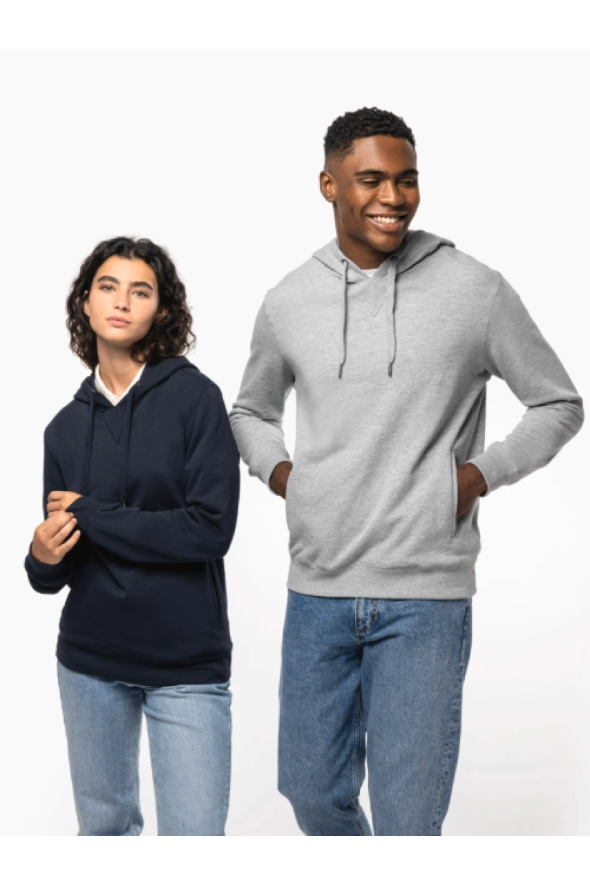 Sweat-shirt french terry écoresponsable à capuche unisexe