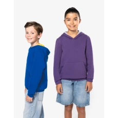 Sweat-shirt capuche contrastée enfant