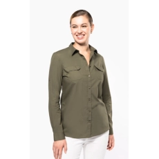 Chemise safari manches longues femme