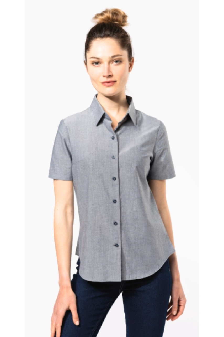 Chemise Oxford manches courtes femme