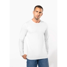 T-shirt col rond manches longues homme