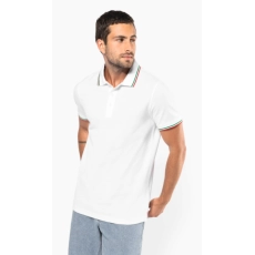 Polo maille piquée manches courtes homme