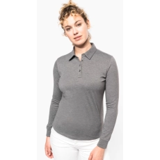 Polo jersey manches longues femme