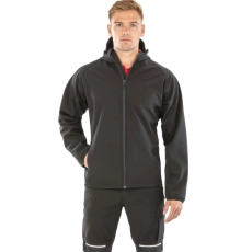 Veste softshell recyclée 3 couches à capuche homme