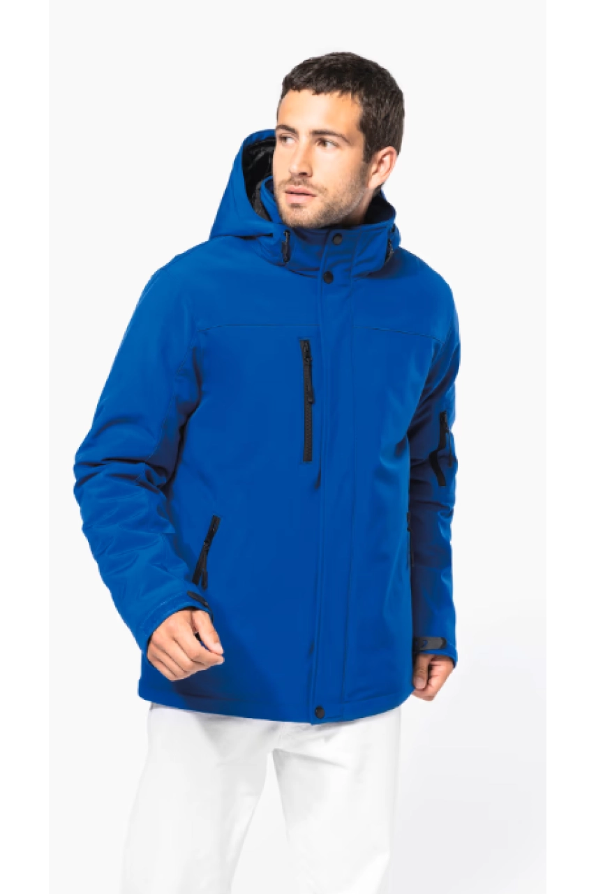 Parka softshell doublée capuche homme