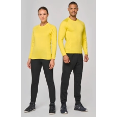 T-shirt double peau sport manches longues unisexe