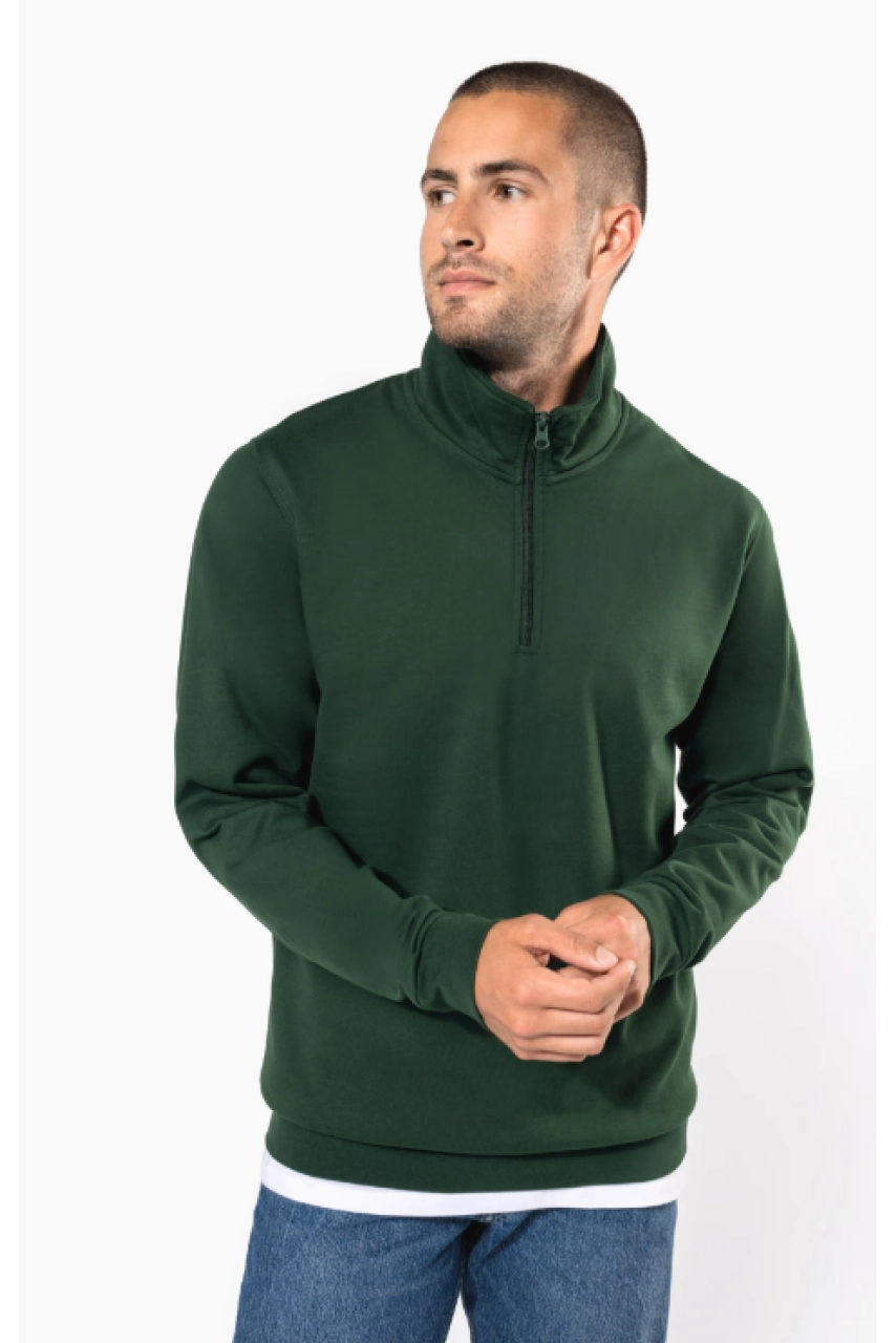 Sweat-shirt col zippé homme