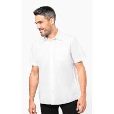 Chemise popeline manches courtes