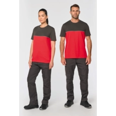 T-shirt bicolore écoresponsable manches courtes unisexe