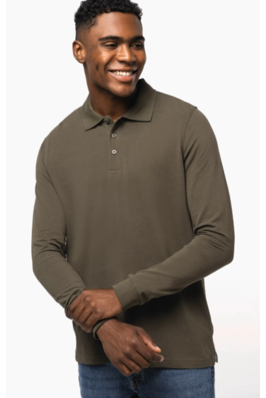 Polo manches longues homme
