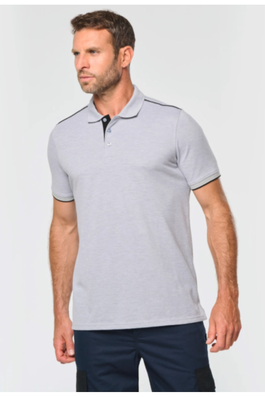 Polo Day To Day contrasté manches courtes homme