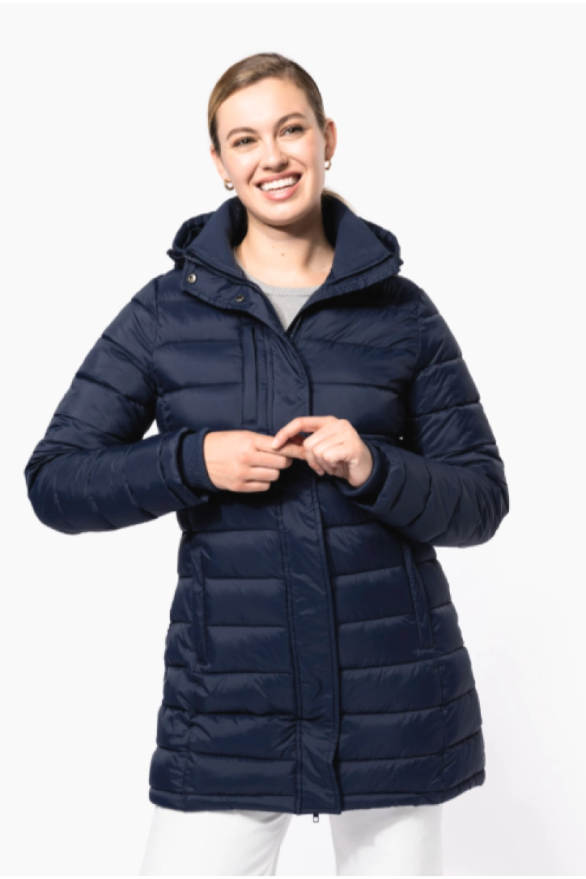 Parka doudoune légère à capuche femme