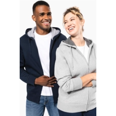 Sweat-shirt zippé capuche unisexe