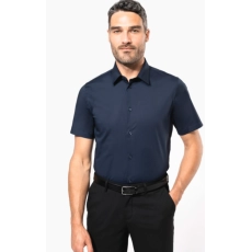 Chemise coton / élasthanne manches courtes