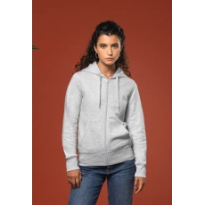 Sweat-shirt écoresponsable zippé à capuche femme