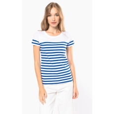 T-shirt marin col rond Bio femme